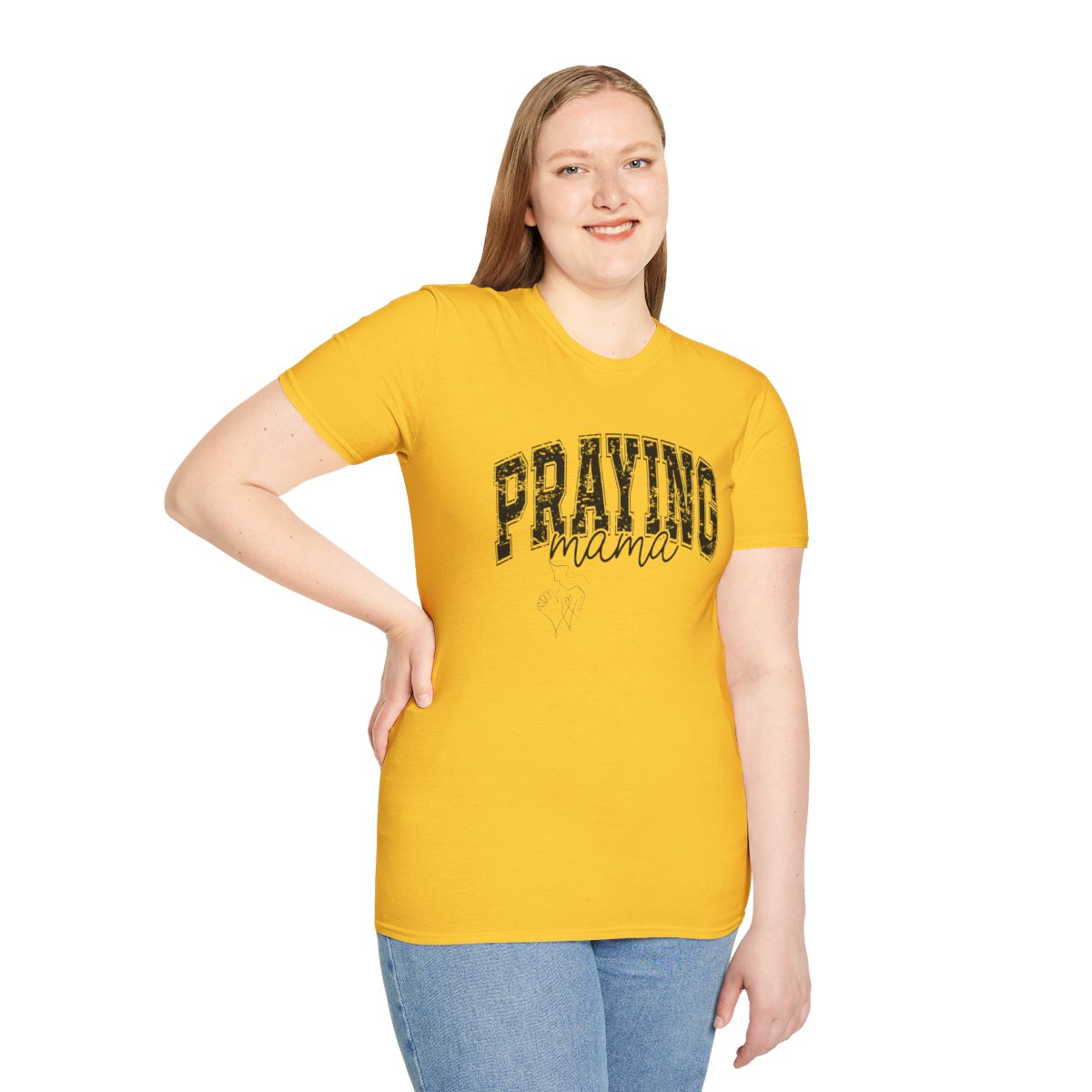 Praying Mama T-Shirt – Faith-Inspired Comfort Tee for Moms