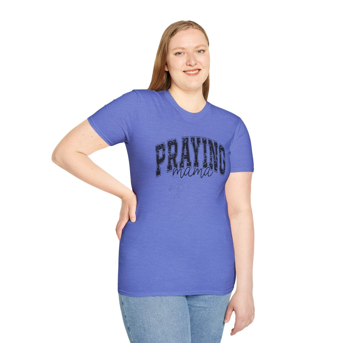 Praying Mama T-Shirt – Faith-Inspired Comfort Tee for Moms