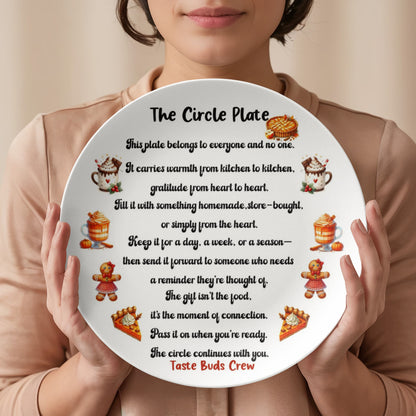 The Circle Plate – Personalized Friendship Sharing Plate | Heartfelt Gift of Connection