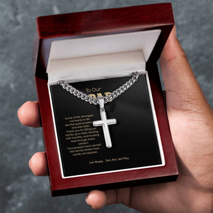 Personalized Cross Necklace for Dad – A Meaningful Christian Gift of Faith