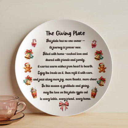 The Giving Plate – Personalized Holiday Sharing Plate | Heartfelt Gift of Gratitude and Connection