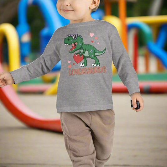 Loveasaurus Toddler Long-Sleeve Tee