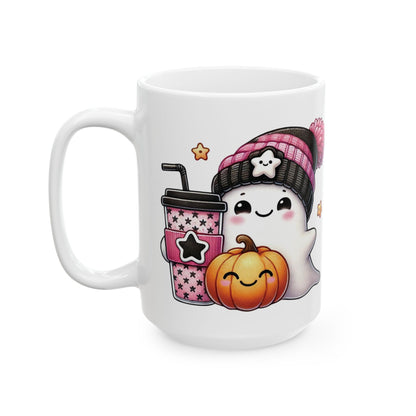 Ghost Coffee Ceramic Mug, (11oz, 15oz)