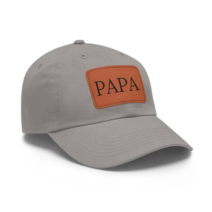 PAPA Hat with Leather Patch (Rectangle)