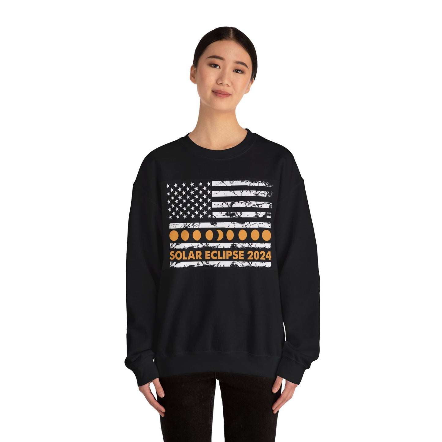 Solar Eclipse 2024 Unisex Heavy Blend™ Crewneck Sweatshirt