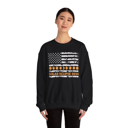 Solar Eclipse 2024 Unisex Heavy Blend™ Crewneck Sweatshirt