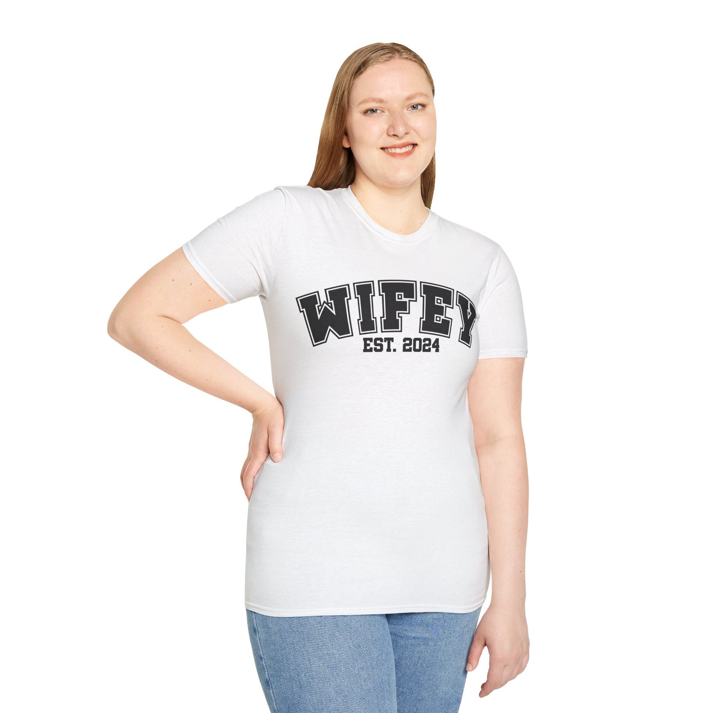 Wifey Est. 2014 Unisex Softstyle T-Shirt