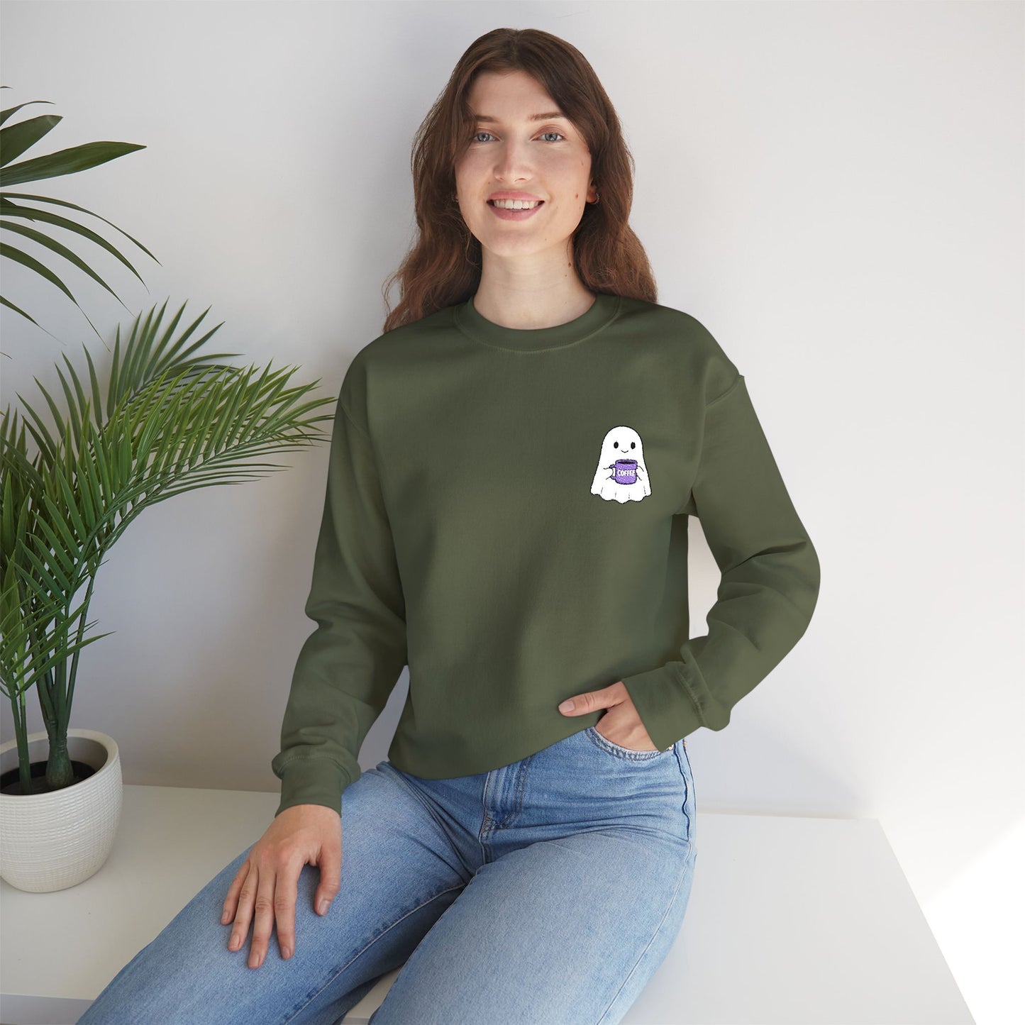 Cheerful Graphic Sweatshirt for All Seasons, Cozy Unisex Crewneck for Casual Days, Gift for Friends, Cute Fall Apparel, Everyday Comfort