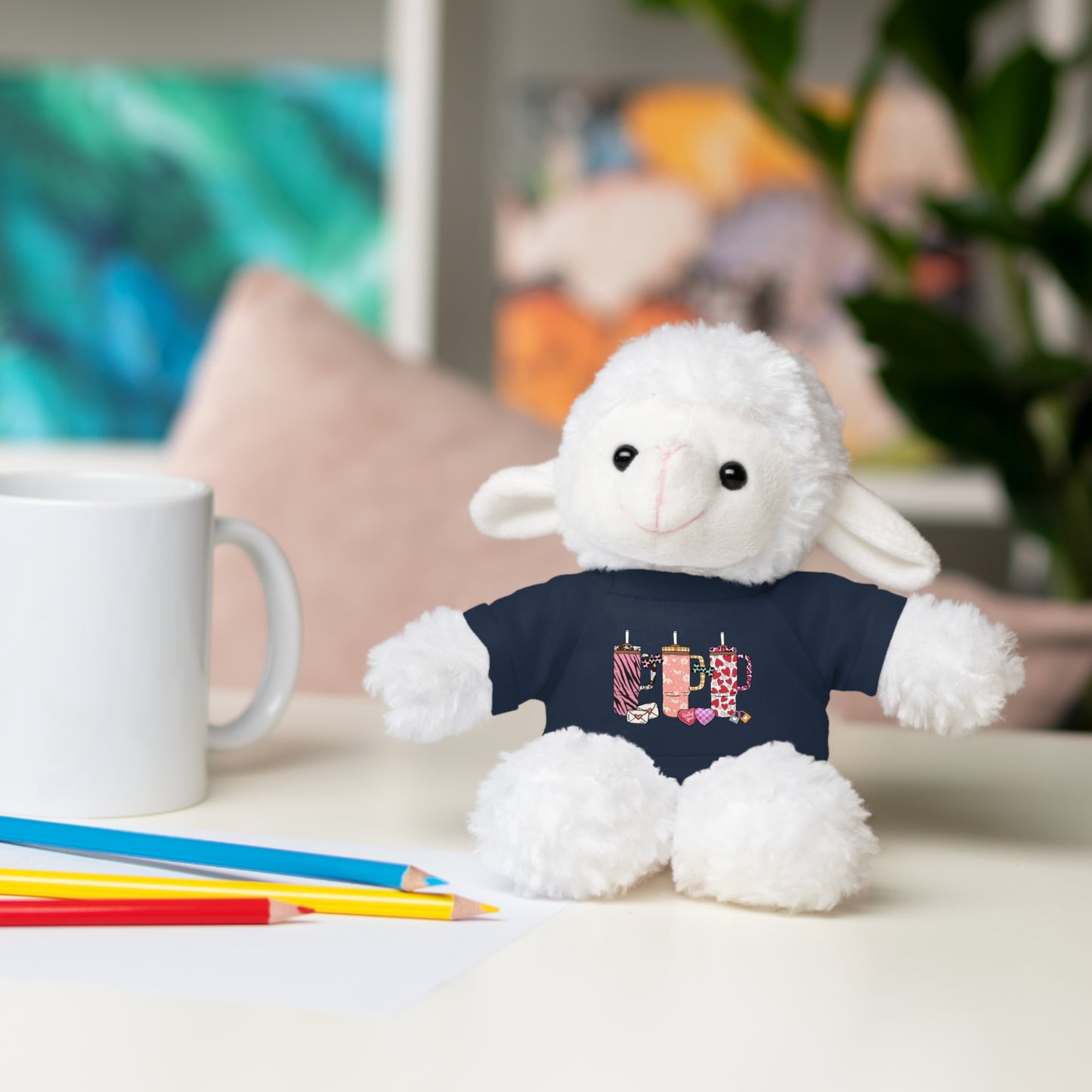 Stuffed Animals with Stanley Cup Tee