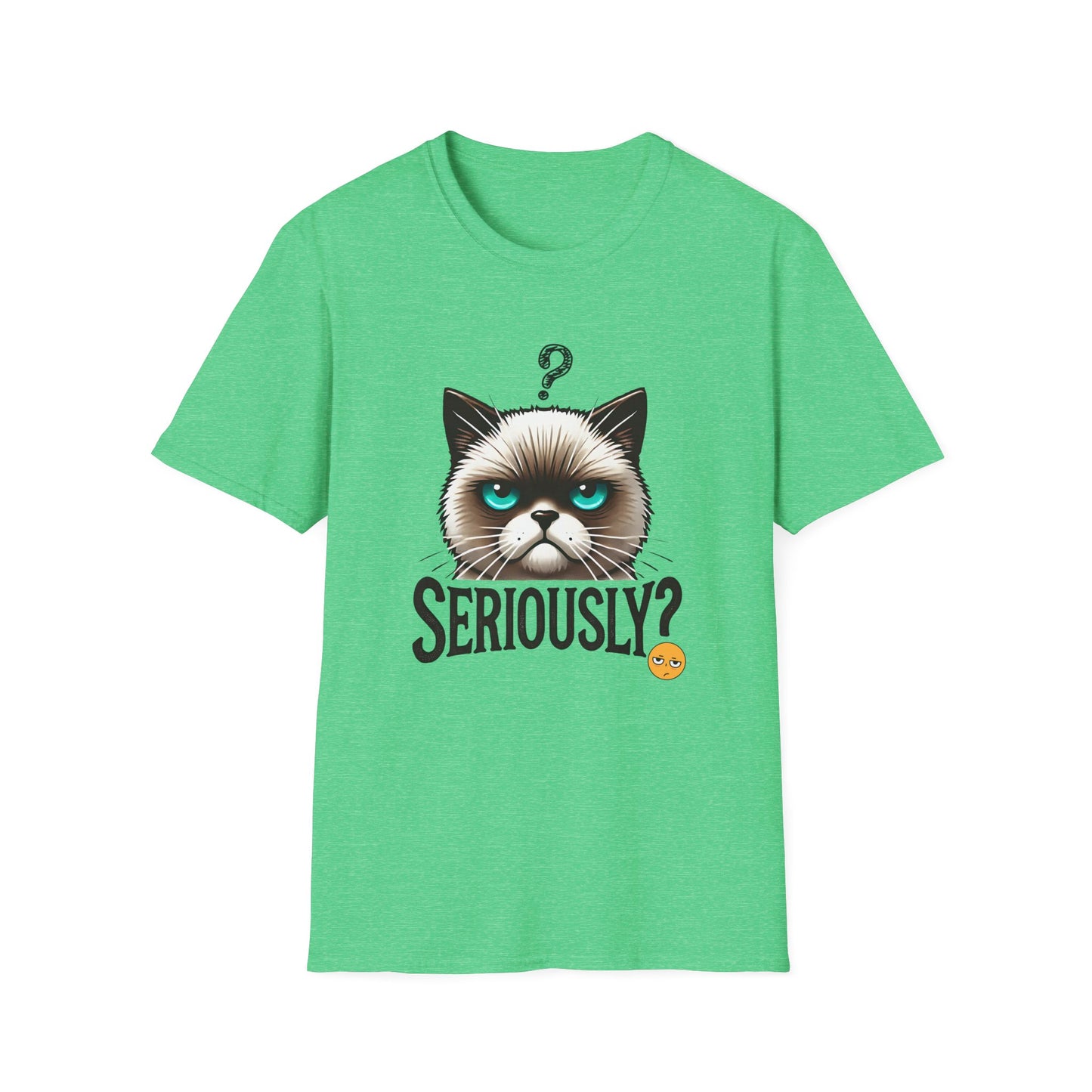 Funny Cat Graphic Unisex Softstyle T-Shirt – Casual & Playful Tee for Everyday Comfort