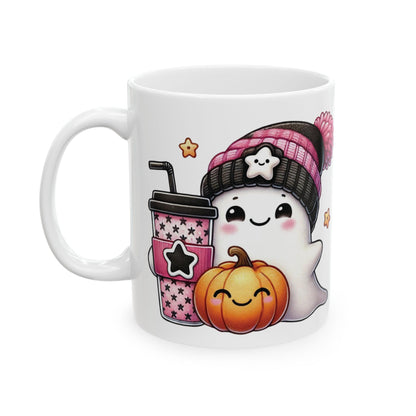 Ghost Coffee Ceramic Mug, (11oz, 15oz)