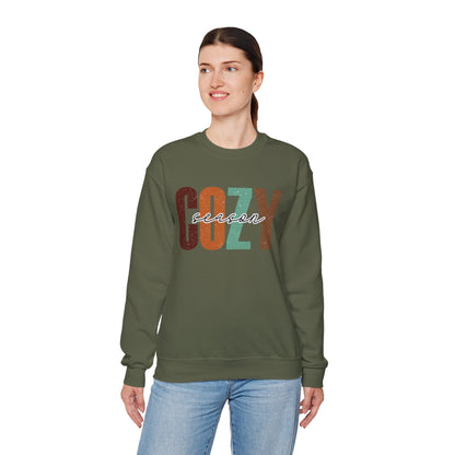 Retro Cozy Seasons Heavy Blend Crewneck Sweatshirt