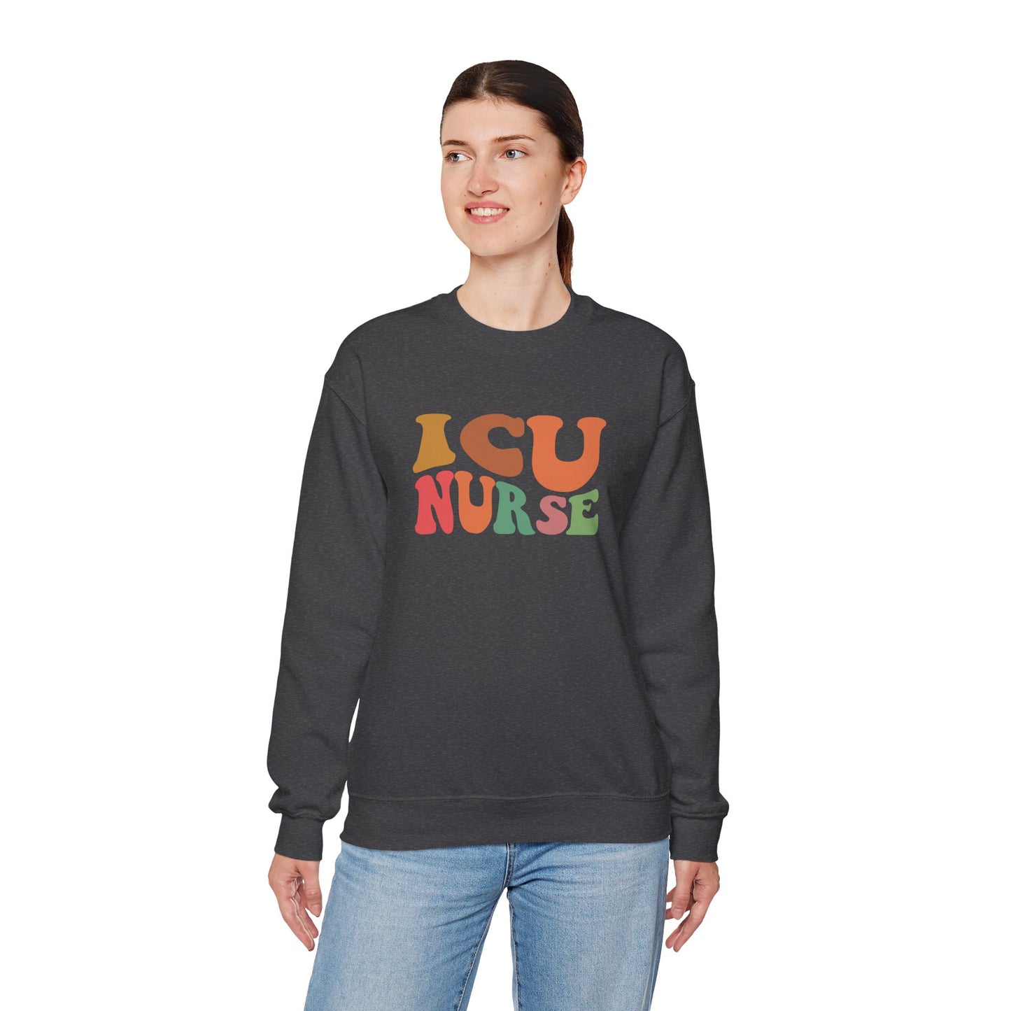 ICU Nurse Groovy Font Sweatshirt