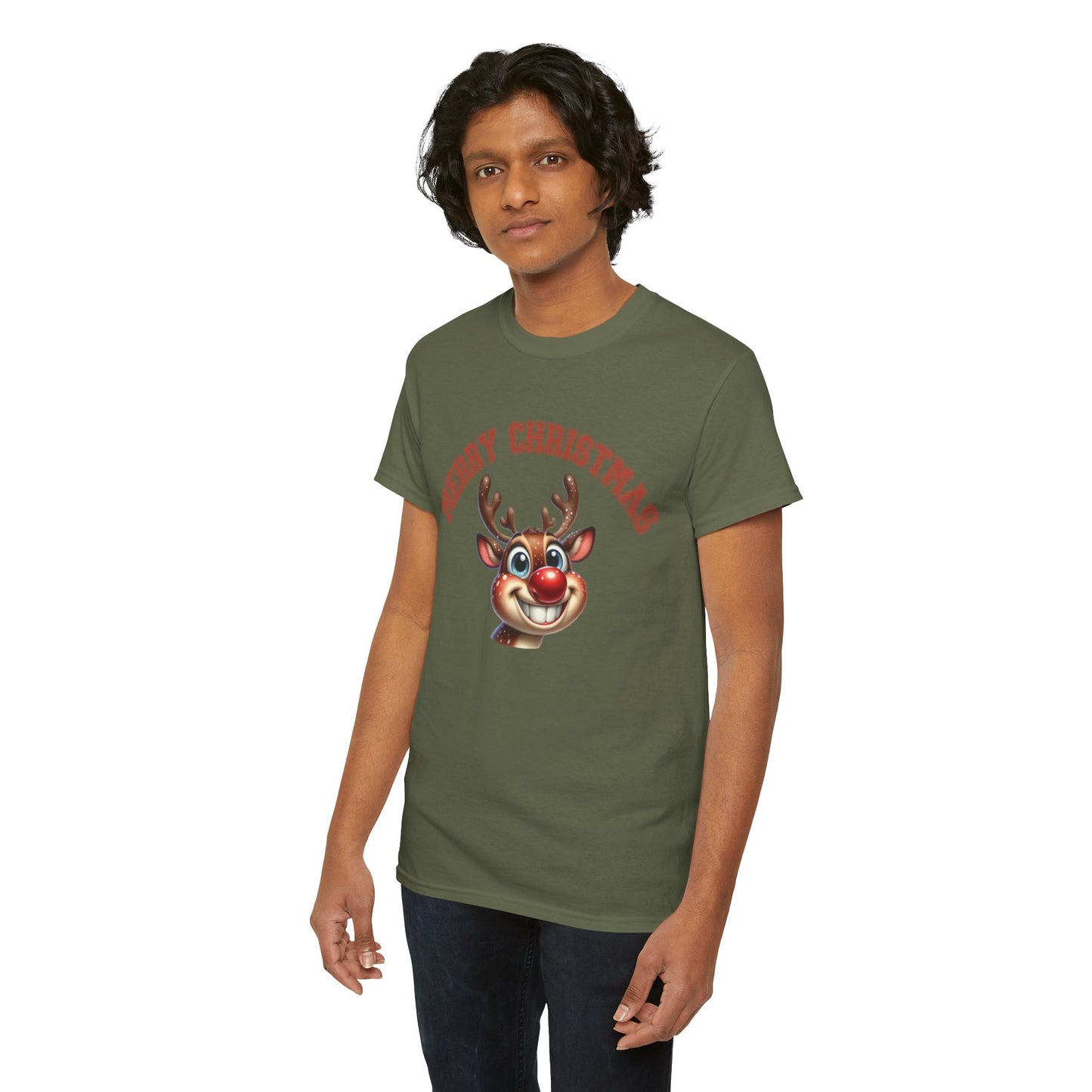 Merry Christmas Smiling Deer Shirt