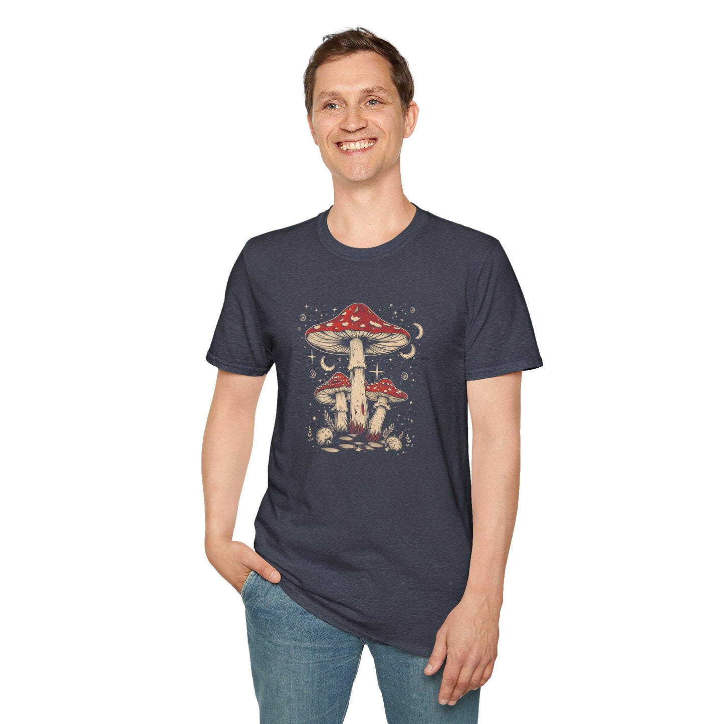 Enchanted Mushroom Forest Unisex Soft-Style T-Shirt – Ethically Made & Ultra Soft