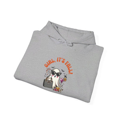 Girl, It's Fall with Purse Heavy Blend™ Hooded Sweatshirt