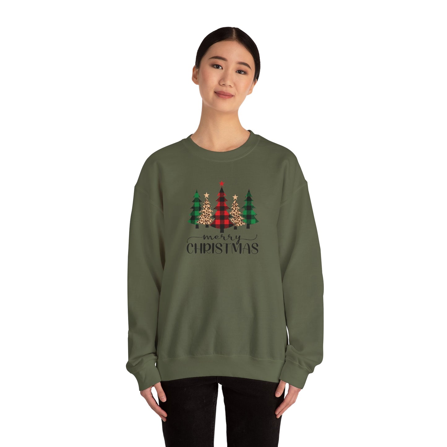 Christmas Flannel Trees Sweatshirt