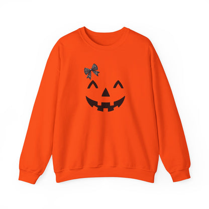 Halloween Jack O Lantern Crewneck Sweatshirt for Ladies