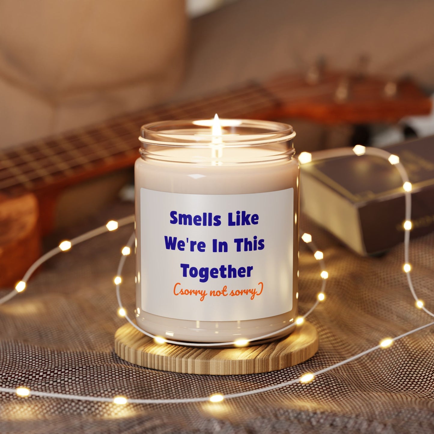 Smells Like We're In This Together Candle | Funny Sarcastic Scented Candle | 9oz Soy Wax | Gift for Friend | 50-60 Hour Burn Time