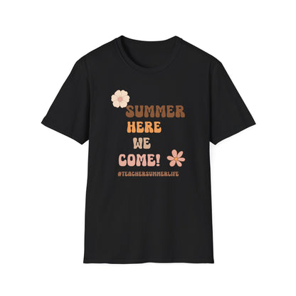 Summer Here We Come Unisex Softstyle T-Shirt