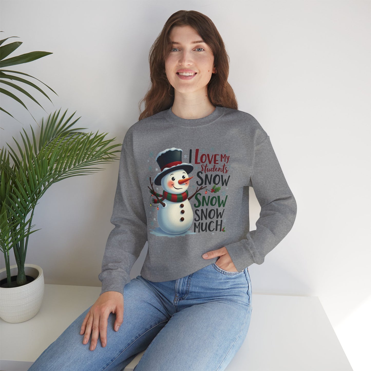 Cozy Snowman Unisex Heavy Blend™ Crewneck Sweatshirt