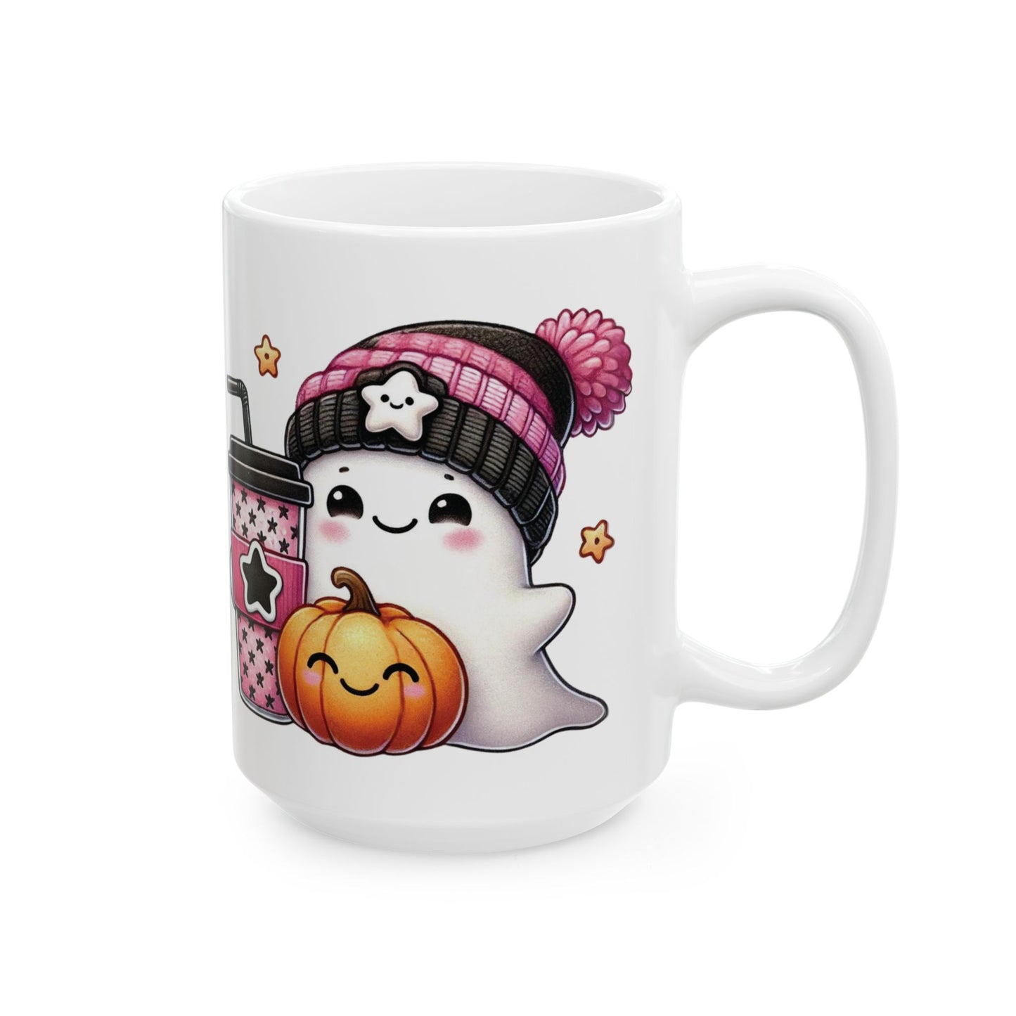 Ghost Coffee Ceramic Mug, (11oz, 15oz)