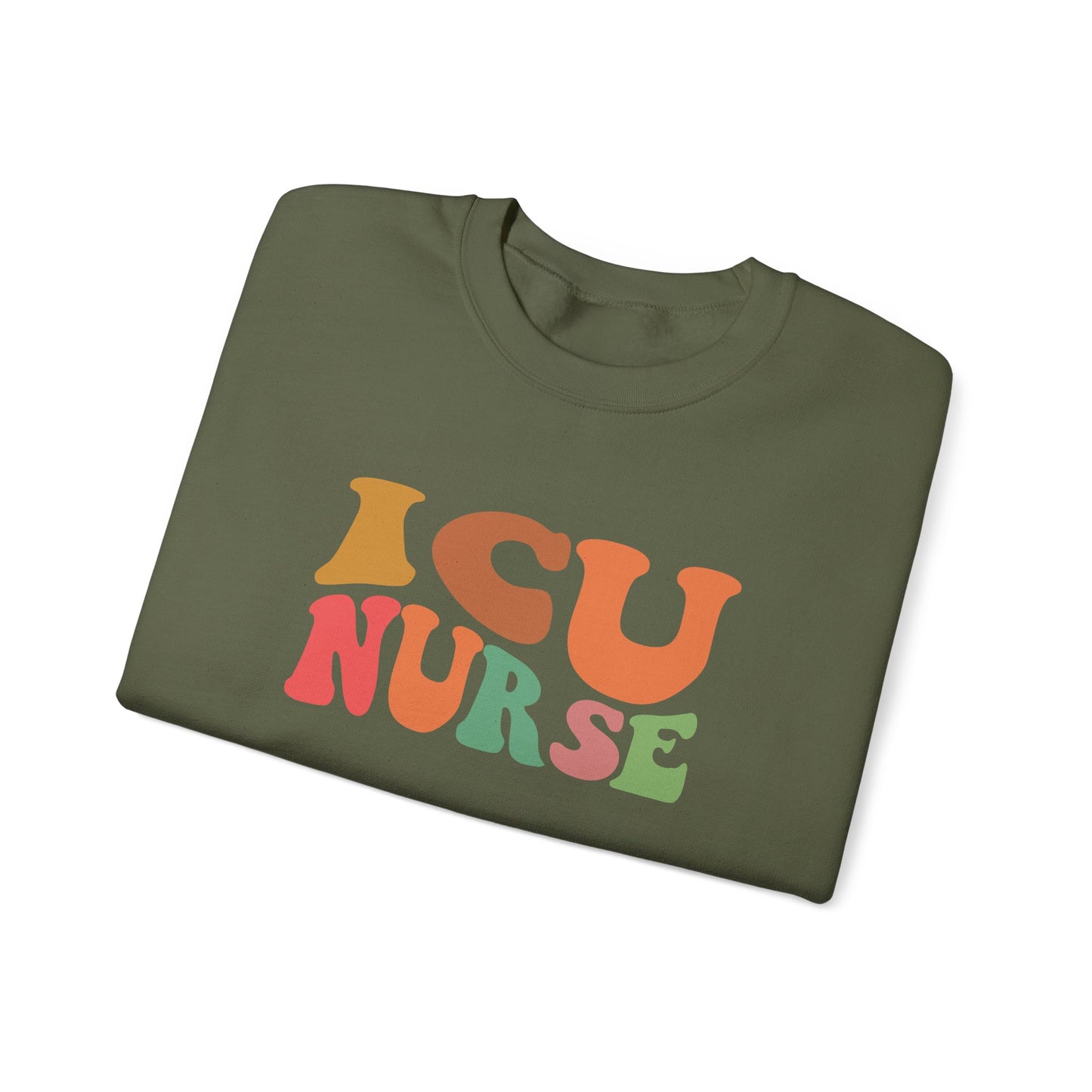 ICU Nurse Groovy Font Sweatshirt