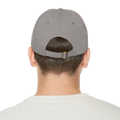 I Don't Ride On The Crazy Train, I Drive It Dad Hat with Leather Patch (Rectangle)