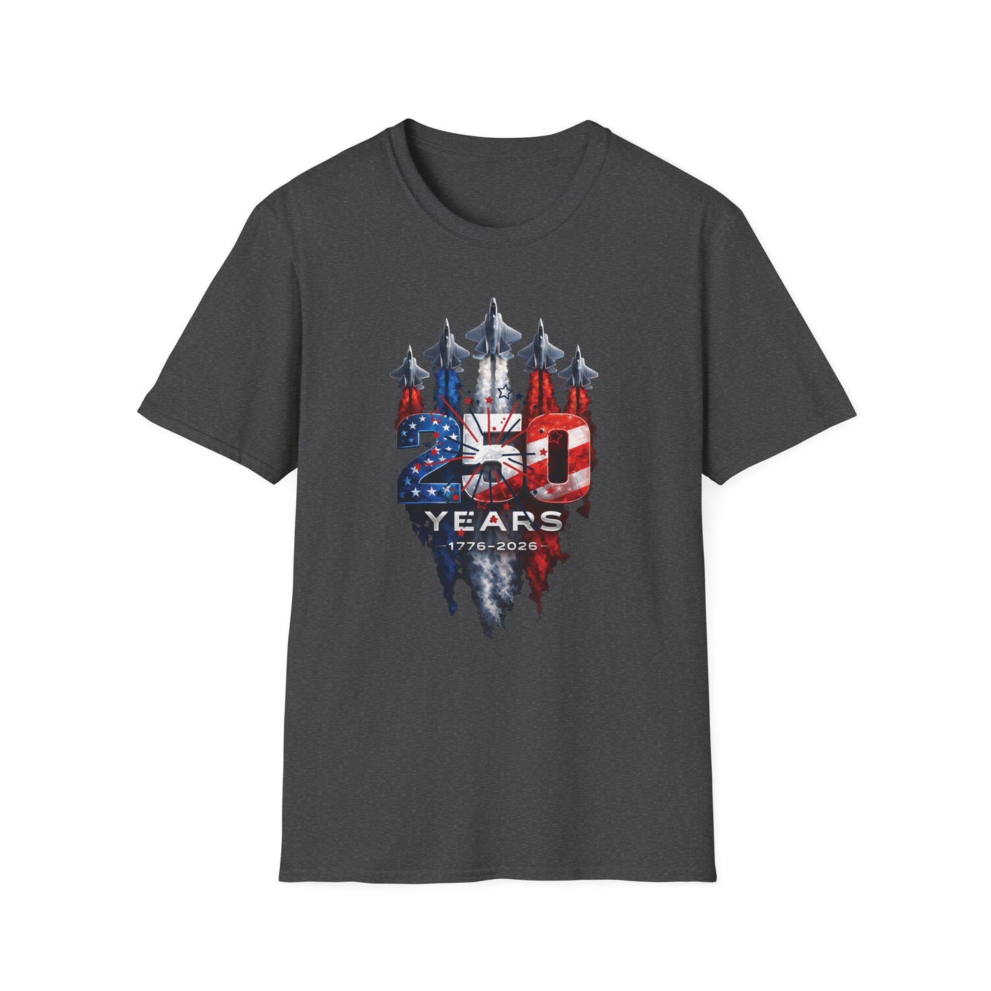 250 Years Patriotic T-Shirt – Distressed American Flag Graphic Tee for Men &amp; Women | Soft Ring-Spun Cotton Americana Shirt