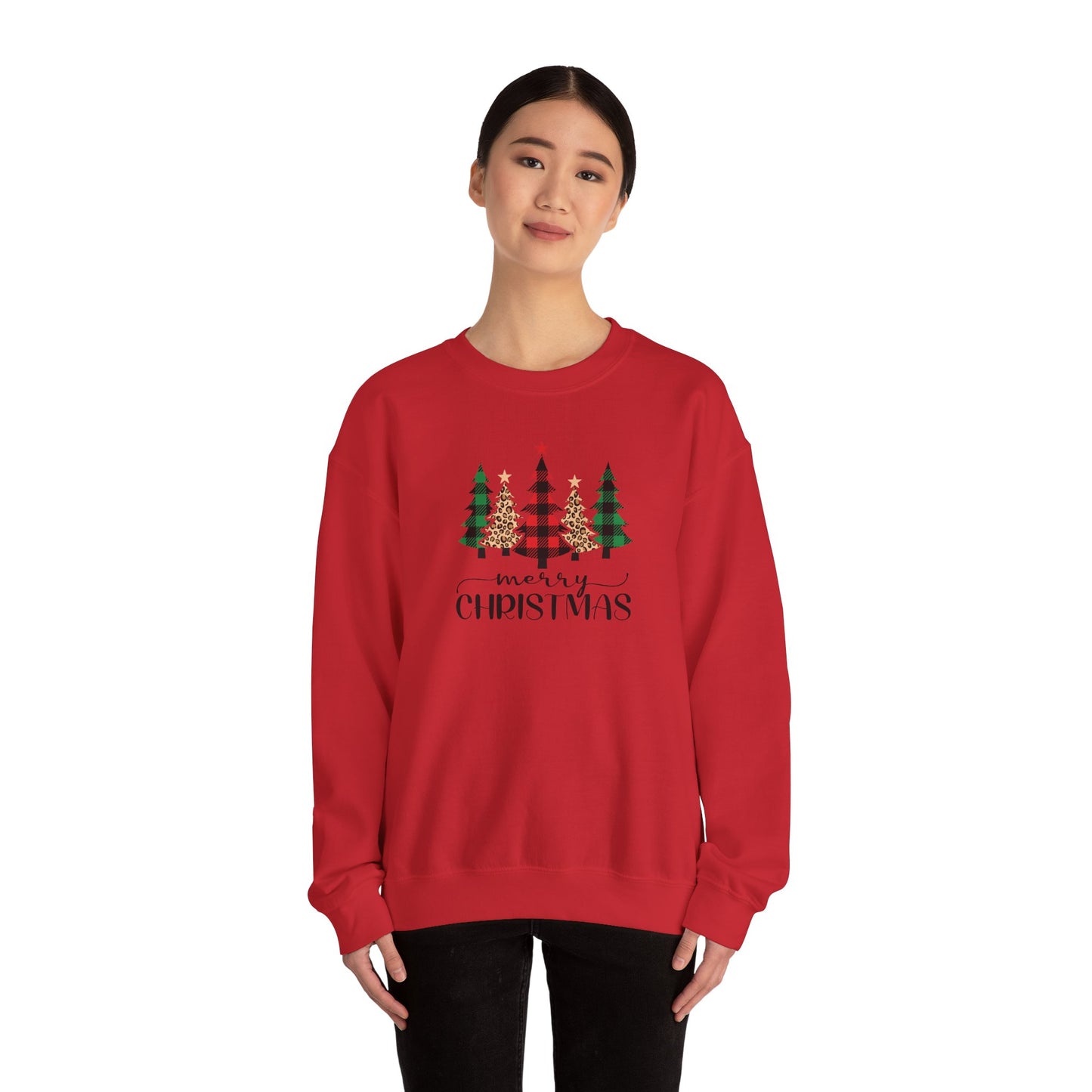 Christmas Flannel Trees Sweatshirt