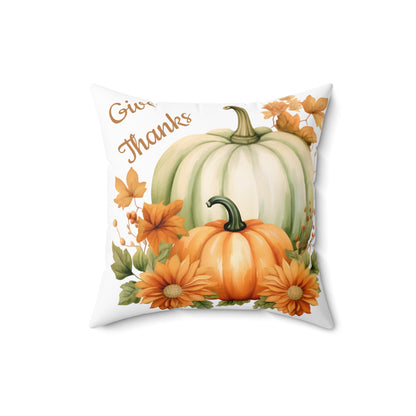 Fall Pumpkin Pillow Spun Polyester Square Pillow