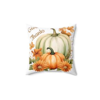 Fall Pumpkin Pillow Spun Polyester Square Pillow