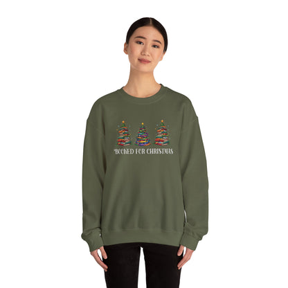 Booked For Christmas Sweatshirt - Book Lover Gift