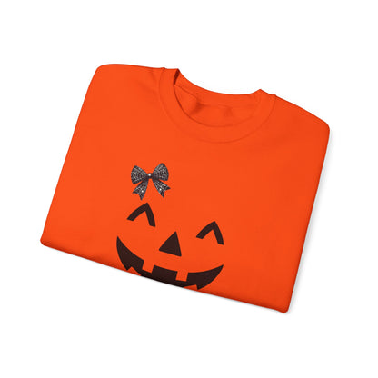 Halloween Jack O Lantern Crewneck Sweatshirt for Ladies