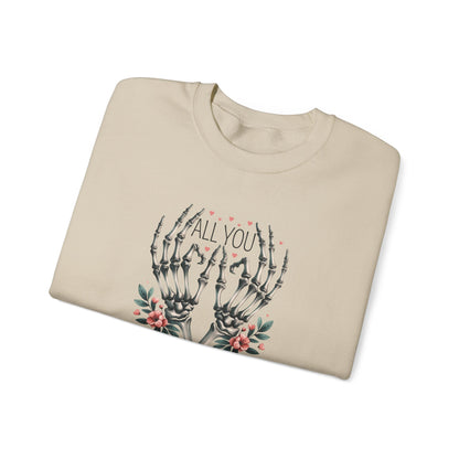 Love Skeleton Hands Sweatshirt