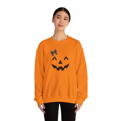 Halloween Jack O Lantern Crewneck Sweatshirt for Ladies