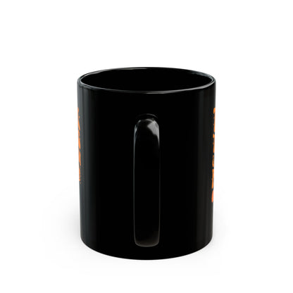 Thick Thighs &amp; Pumpkin Pies Halloween Coffee Mug - 11oz Black Ceramic Fall Thanksgiving Mug