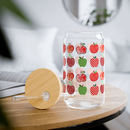 Apple Sipper Glass, 16oz