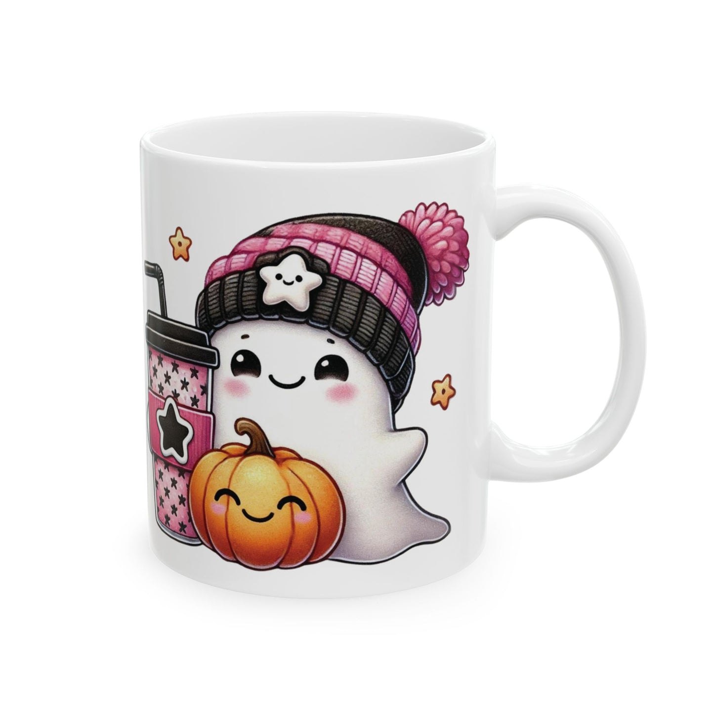 Ghost Coffee Ceramic Mug, (11oz, 15oz)