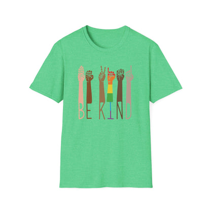 BE KIND ASL Unisex T-Shirt – Inclusive, Softstyle Tee for Positivity, Kindness & Everyday Wear