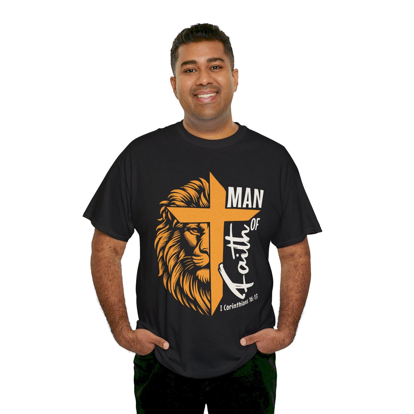 Man of Faith Unisex Heavy Cotton Tee