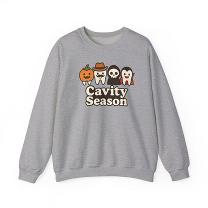 Cavity Season Halloween Sweatshirt – Unisex Cozy Fall Crewneck