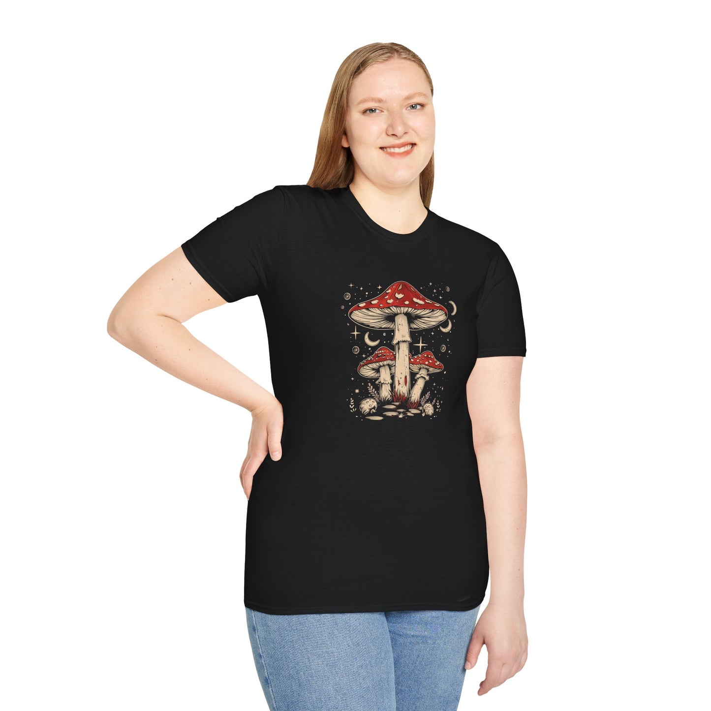 Enchanted Mushroom Forest Unisex Soft-Style T-Shirt – Ethically Made & Ultra Soft