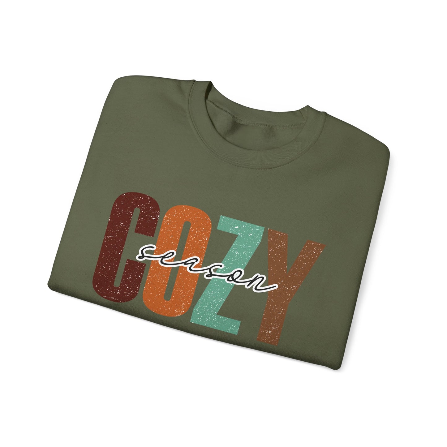 Retro Cozy Seasons Heavy Blend Crewneck Sweatshirt