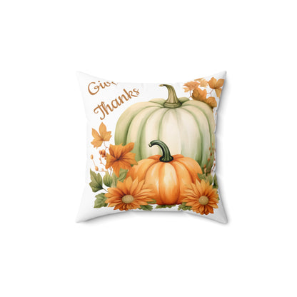 Fall Pumpkin Pillow Spun Polyester Square Pillow