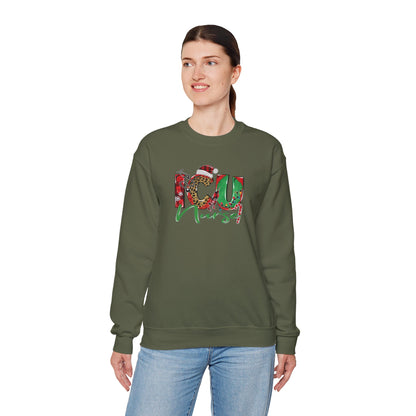 Festive ICU Nurse Christmas Sweatshirt – Cozy Unisex Crewnec