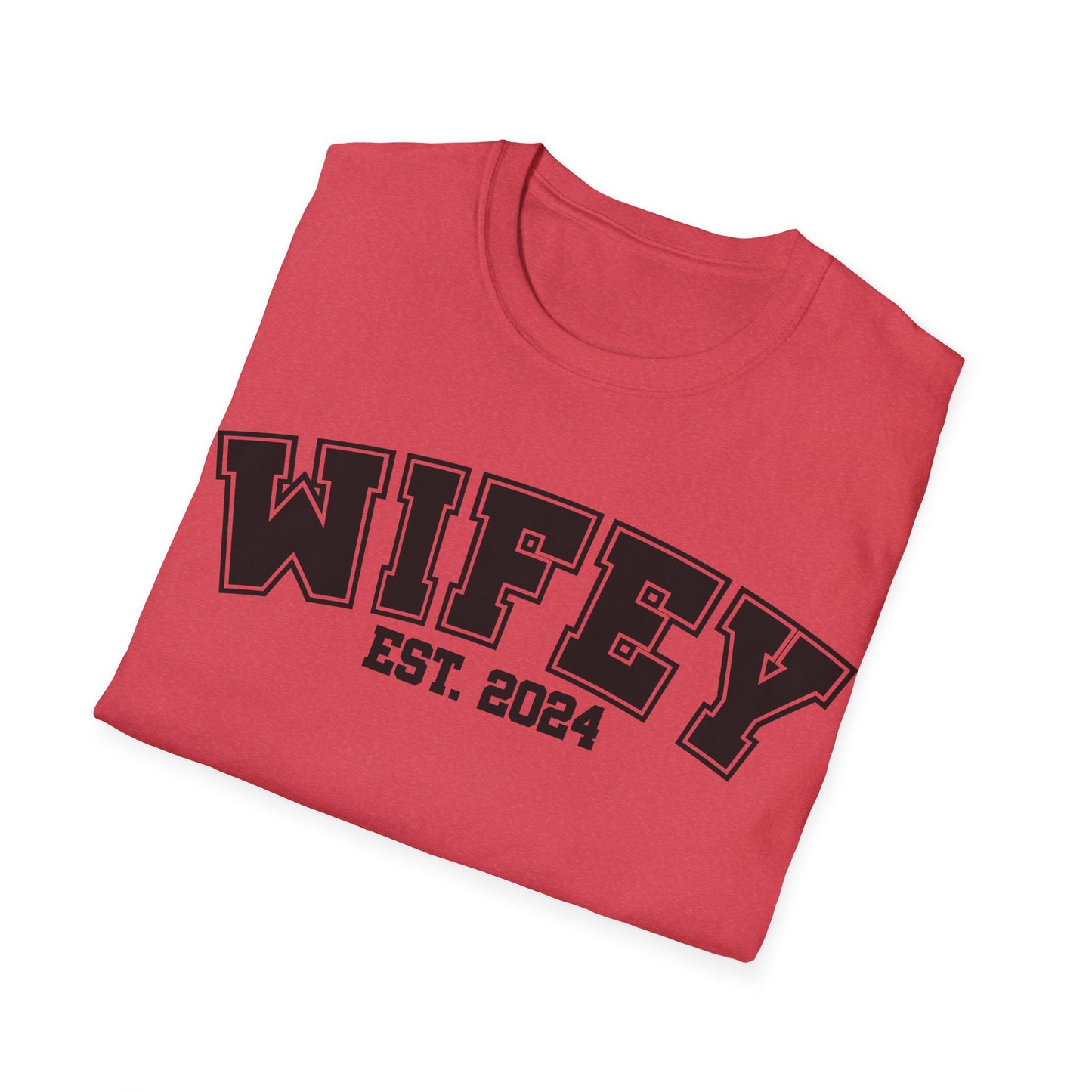 Wifey Est. 2014 Unisex Softstyle T-Shirt