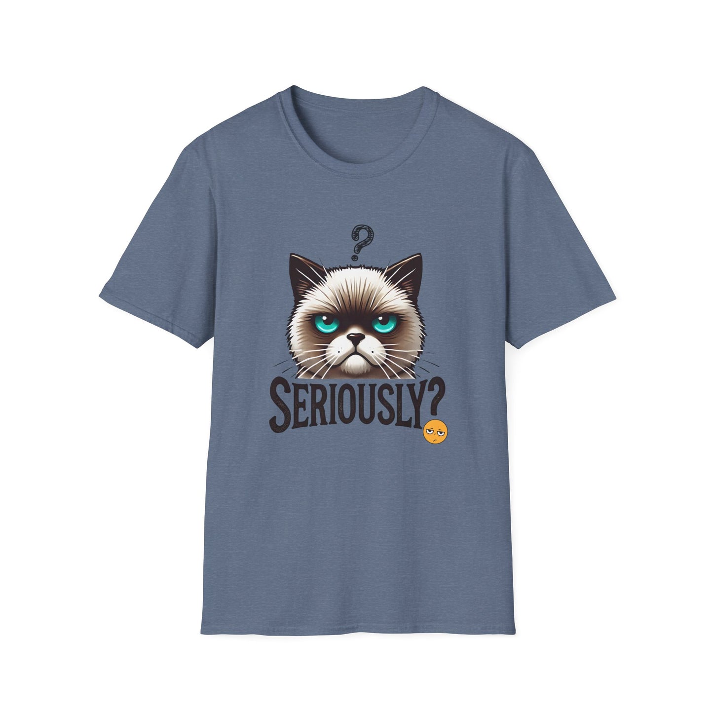 Funny Cat Graphic Unisex Softstyle T-Shirt – Casual & Playful Tee for Everyday Comfort