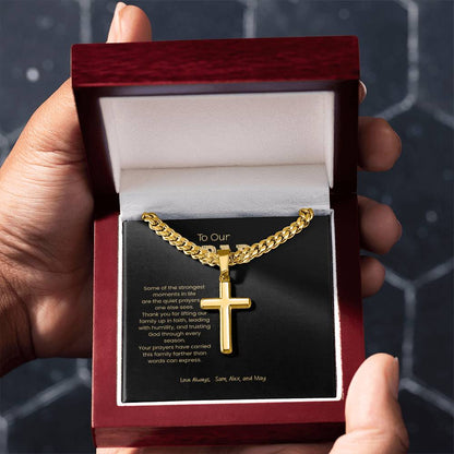 Personalized Cross Necklace for Dad – A Meaningful Christian Gift of Faith