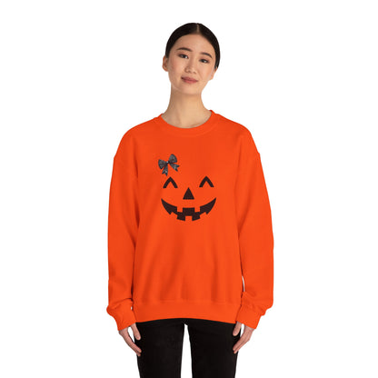 Halloween Jack O Lantern Crewneck Sweatshirt for Ladies